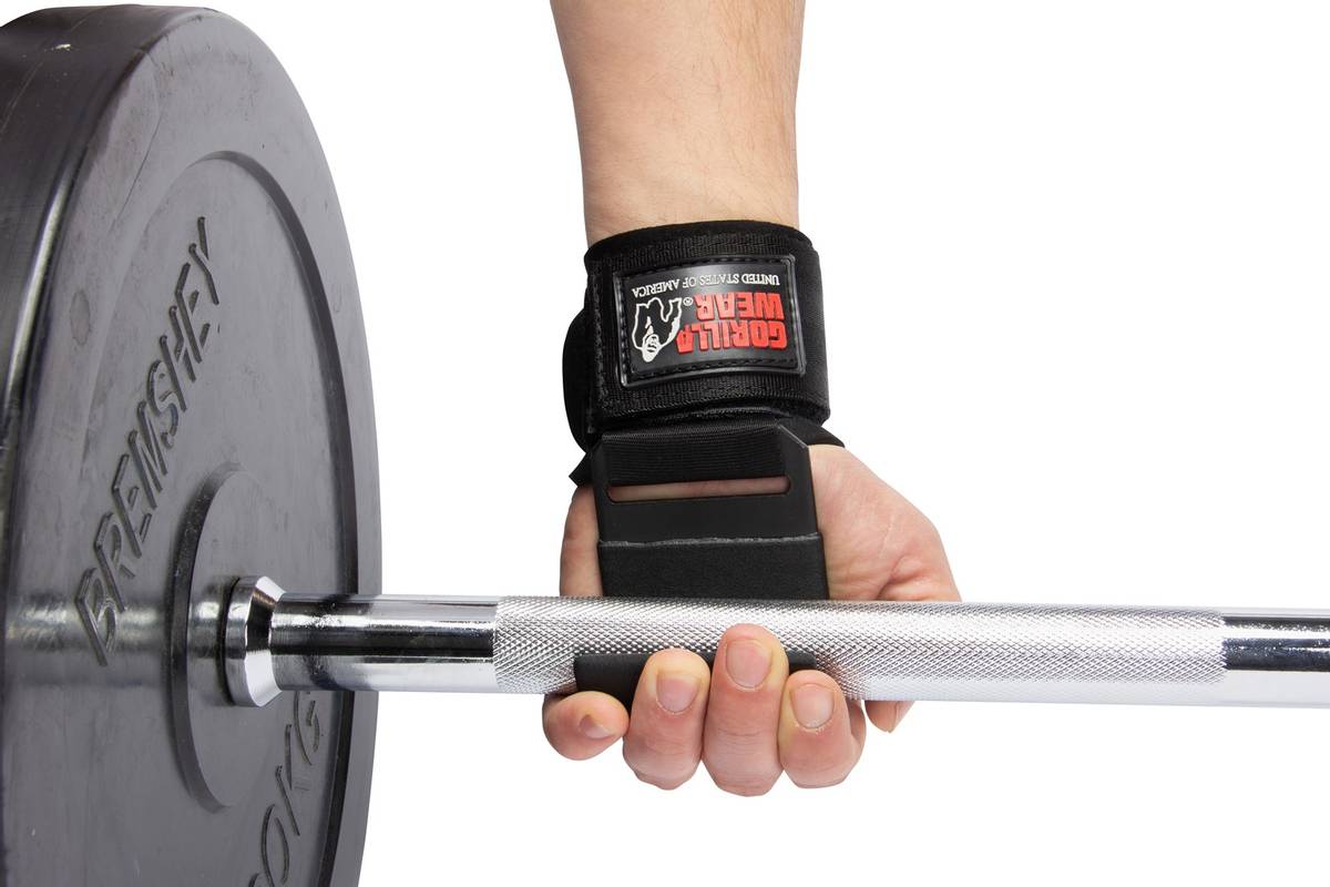 Gorilla Wear - Weight Lifting Hooks Black/White