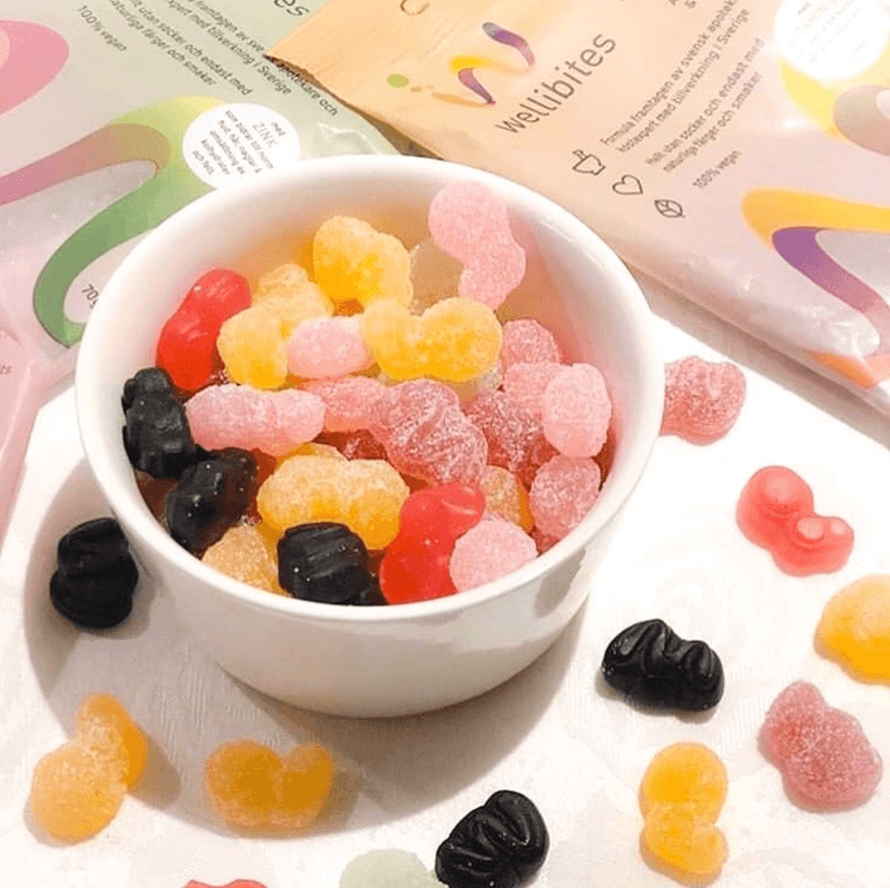 Wellibites - Jordbær & Cola 70g