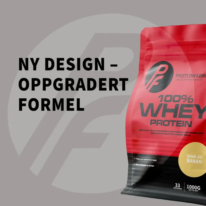 PF - 100% Whey Protein - Banan 1000g