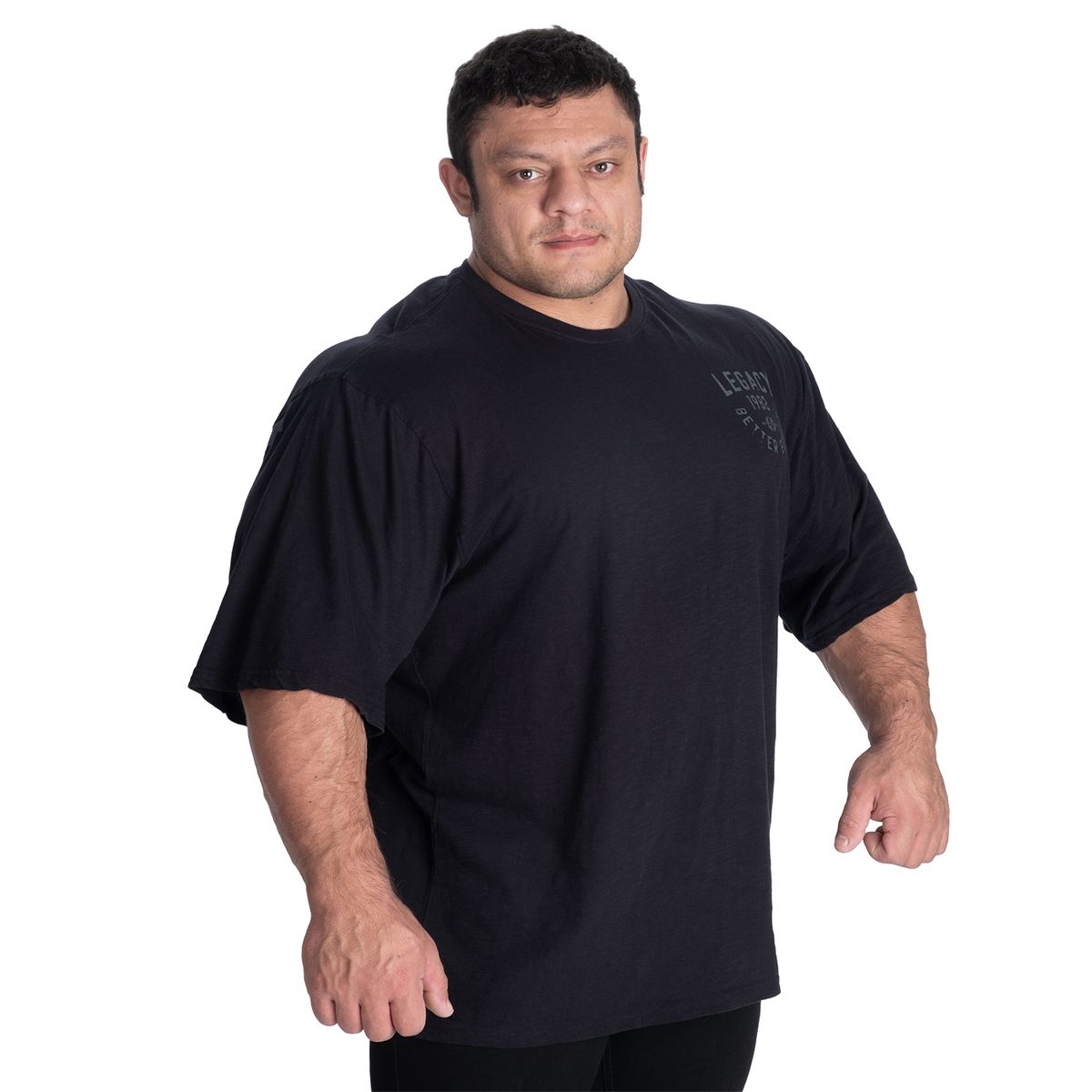 Better Bodies Legacy Slub Iron Tee - Washed Black