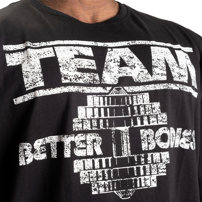 Better Bodies Team Pump Cover Iron Tee - Black