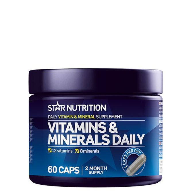 Hovedbilde Star Nutrition - Vitamins & Minerals Daily 60kap