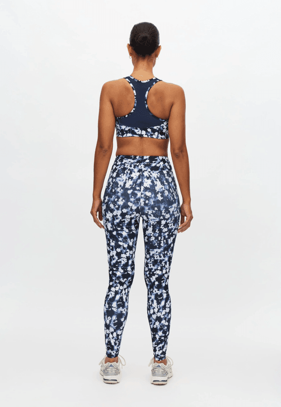 Rôhnisch - Printed Mesh Sportsbra - Indigo Bloom
