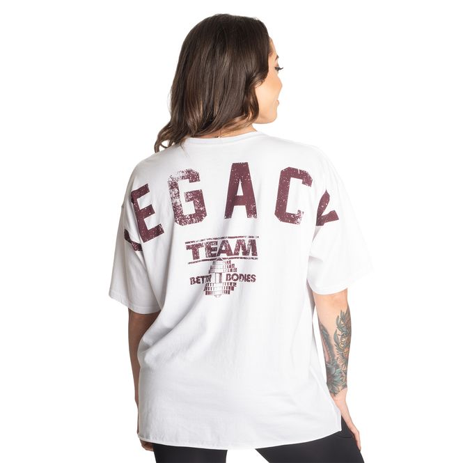 Hovedbilde Better Bodies Legacy Oversized Tee - White/Maroon