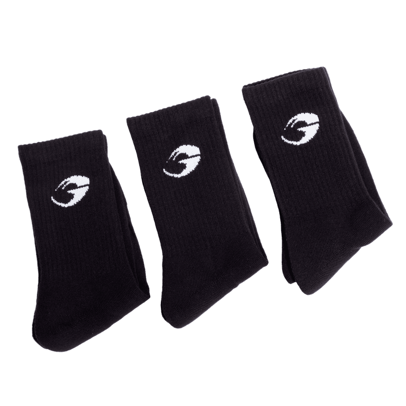GASP Crew Socks - Black 3-pack