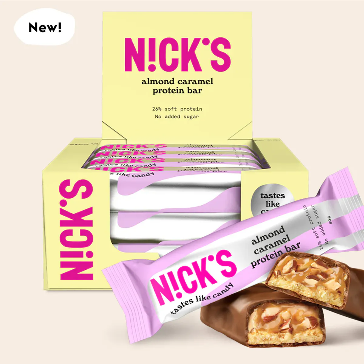 Nicks - Proteinbar - Caramel Chocolate 50g