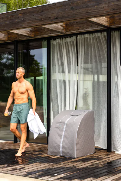 Hovedbilde Radiant Health - Infrarød SaunaPod BASIC Bamboo Sand