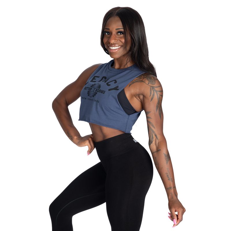 Better Bodies Legacy Cut Tank - Washed Sky Blue