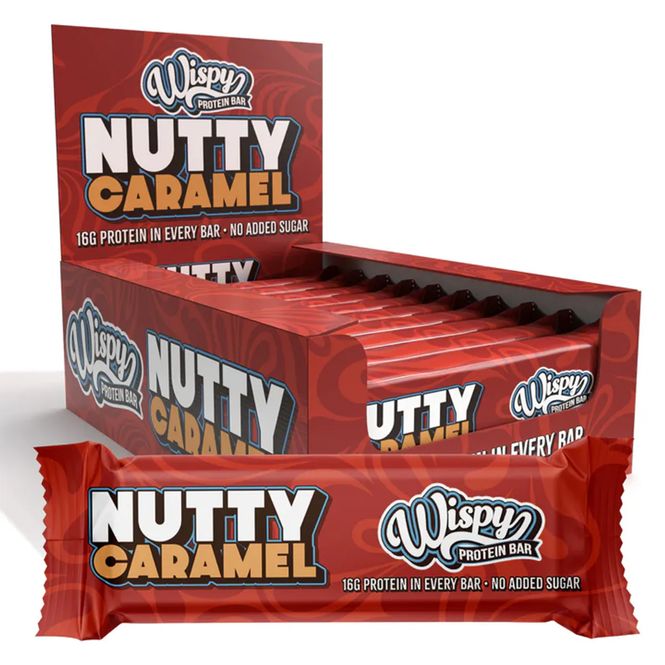 Hovedbilde Wispy Proteinbar - Nutty Caramel (10x55g)