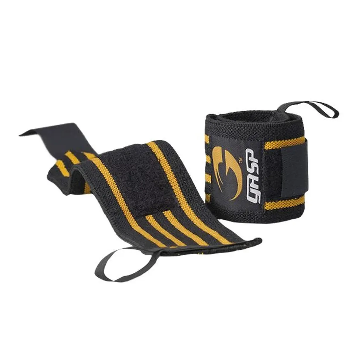 GASP - Hardcore Wrist Wraps - Black/Yellow