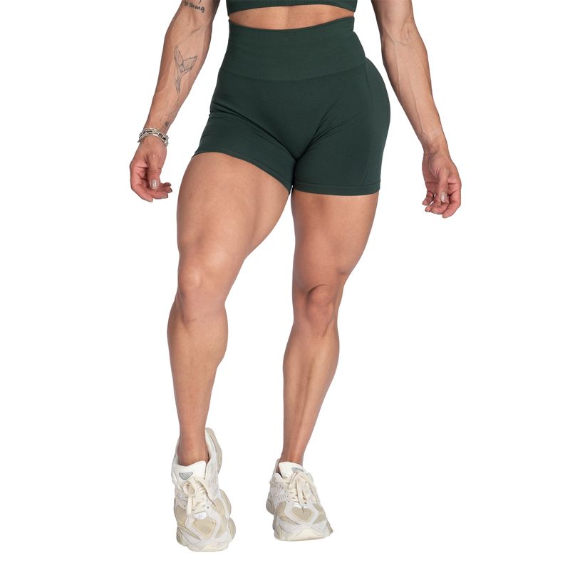 Better Bodies Scrunch Shorts - Emerald Green