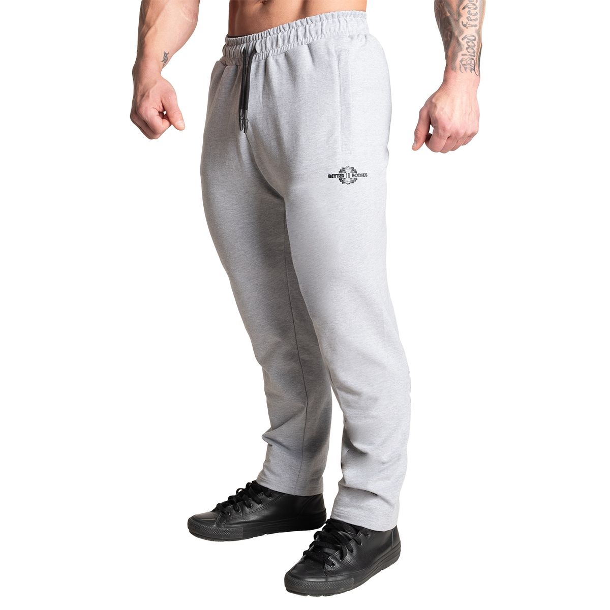 Better Bodies Original Standard Pant - Light Grey Melange