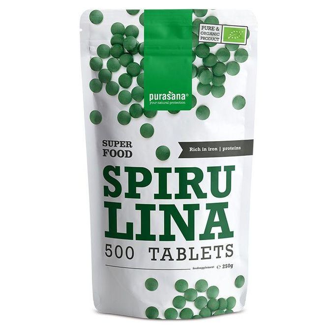 Hovedbilde Purasana - Spirulina 500 tab.