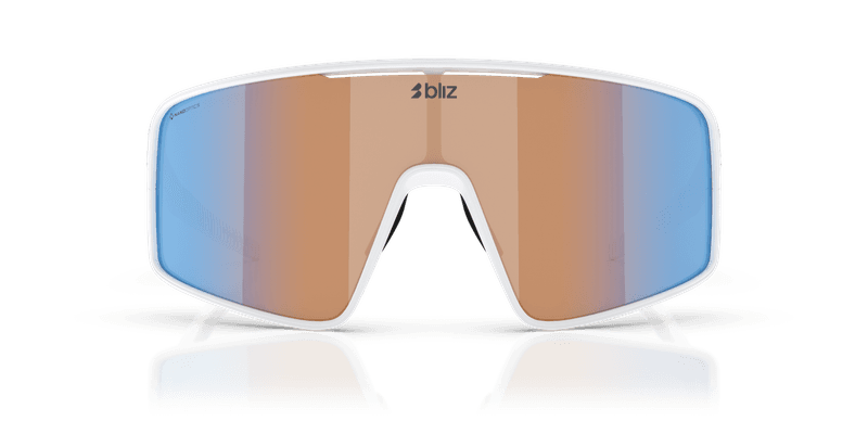Bliz -Shaped By The North  P001 - Matte White-Coral/Orange Mirror Blue