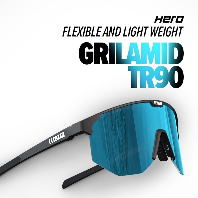 Bliz Active Hero - Brown w/Blue Multi Lens