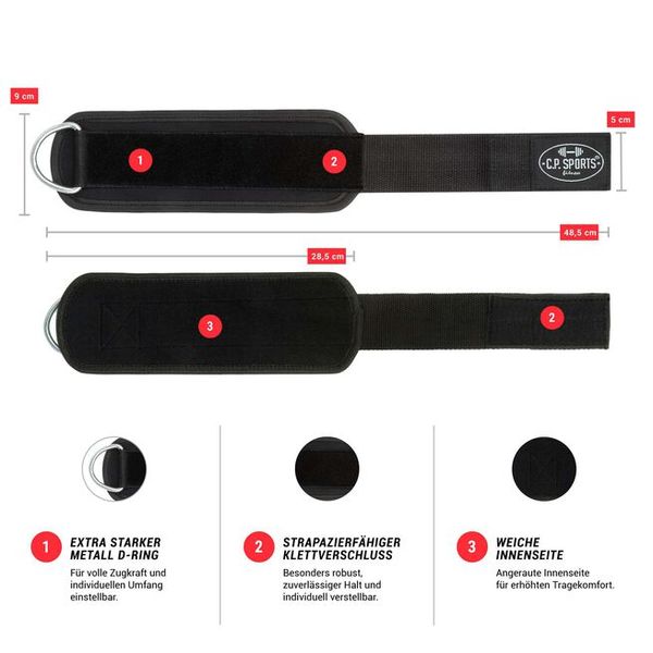 Hovedbilde C.P Sports - Premium Straps - Black 1stk